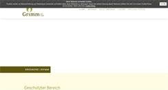 Desktop Screenshot of brennerei-grimm.de