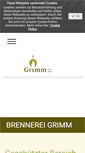 Mobile Screenshot of brennerei-grimm.de